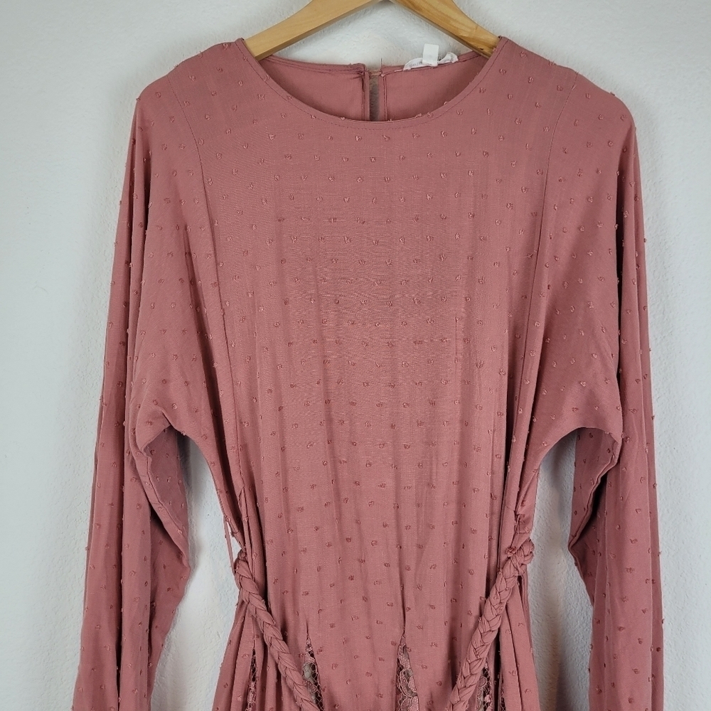 Blu pepper pink lace boho peasant dress - Picture 9 of 14